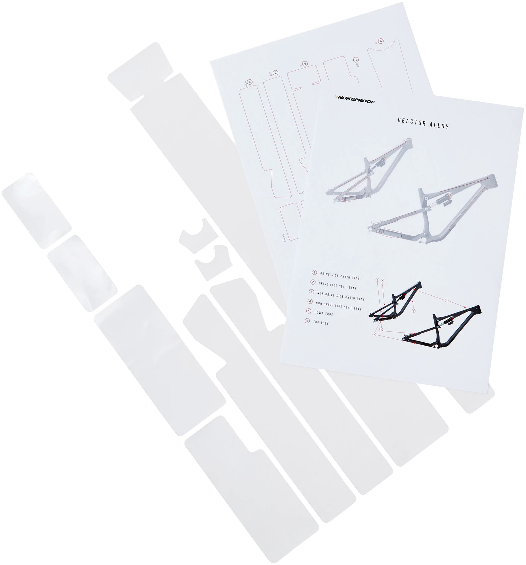 Nukeproof Reactor Alloy Ramskyddskit 3 Nukeproof Reactor Alloy Ramskyddskit