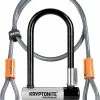 Kryptonite Mini 7 U-lås Och Kryptoflex-kabellås -Deals Kläder Butik Kryptonite Mini 7 U Lock Kryptoflex Cable Internal Black Silver GK001973