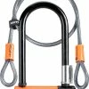 Kryptonite Evolution Mini 7 Lås Med KryptoFlex-vajer (120 Cm) -Deals Kläder Butik prod171131 Black Orange NE 01